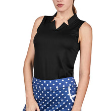 
                        
                          Load image into Gallery viewer, Sofibella Golf Colors Sleeveless Womens Golf Shirt - Black/2X
                        
                       - 1