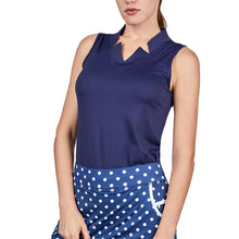 
                        
                          Load image into Gallery viewer, Sofibella Golf Colors Sleeveless Womens Golf Shirt - Navy/2X
                        
                       - 9