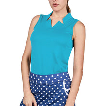 
                        
                          Load image into Gallery viewer, Sofibella Golf Colors Sleeveless Womens Golf Shirt - Surfer/2X
                        
                       - 11