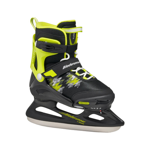 Bladerunner by RB Micro Ice Boys Adj Ice Skates - Black/Lime/5-8