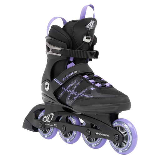 K2 Alexis 80 Pro Lavendar Womens Inline Skates - Black/Lavendar/11.0