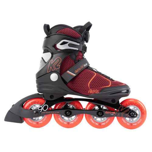 K2 Alexis 90 Boa Burgundy Womens Inline Skates - 2