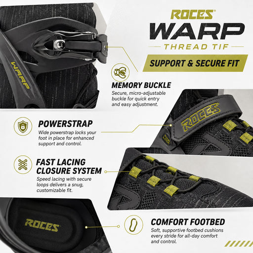 Roces Warp Thread TIF Mens Inline Skates