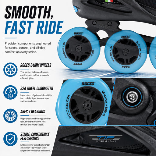 Roces Helium TIF II Azure Womens Inline Skates