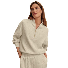 
                        
                          Load image into Gallery viewer, Varley Davidson Womens Half Zip Sweatshirt - Ivry Marl Fleck/L
                        
                       - 8