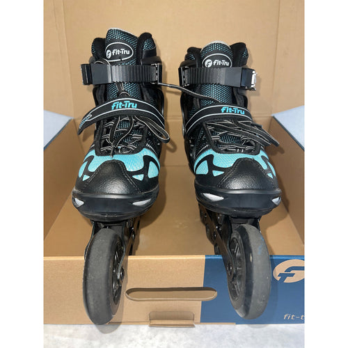 Fit-Tru Cruze 84 Blue Womens Inline Skates (Size 8 - Moderate Used Condition) - 2