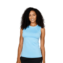 
                        
                          Load image into Gallery viewer, Sofibella UV Colors Womens Sleeveless Tennis Sh - Cloud/2X
                        
                       - 3