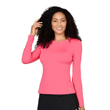 
                        
                          Load image into Gallery viewer, Sofibella UV Colors Womens LS Tennis Shirt - Amore/2X
                        
                       - 4