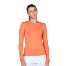 
                        
                          Load image into Gallery viewer, Sofibella UV Colors Womens LS Tennis Shirt - Nectarine/2X
                        
                       - 21