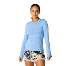 
                        
                          Load image into Gallery viewer, Sofibella UV Colors Womens LS Tennis Shirt - Periwinkle/2X
                        
                       - 23