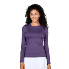 
                        
                          Load image into Gallery viewer, Sofibella UV Colors Womens LS Tennis Shirt - Plum/2X
                        
                       - 26