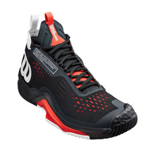 
                        
                          Load image into Gallery viewer, Wilson Rush Pro Tour Mid Mens Tennis Shoes - Black/White/Red/D Medium/14.0
                        
                       - 1