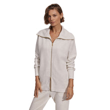 
                        
                          Load image into Gallery viewer, Varley Raleigh Womens Zip Through Jacket - Ivory Marl/L
                        
                       - 2