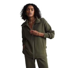 
                        
                          Load image into Gallery viewer, Varley Raleigh Womens Zip Through Jacket - Olive Night/L
                        
                       - 4