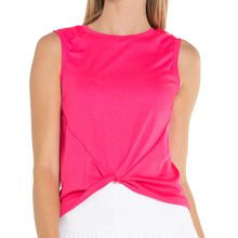 
                        
                          Load image into Gallery viewer, Lucky in Love Twist Front Womens Tennis Tank Top - SHOCK PINK 645/XL
                        
                       - 19