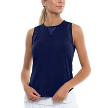 
                        
                          Load image into Gallery viewer, Lucky In Love Chill Out Womens Tennis Tank - Midnight/XL
                        
                       - 7