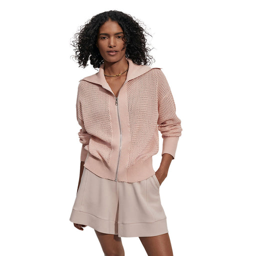 Varley Fairfield Knit Womens Jacket - Rose Smoke/L