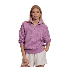 
                        
                          Load image into Gallery viewer, Varley Tara Pointelle Womens Half-Zip - Smokey Grape/L
                        
                       - 1