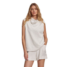 
                        
                          Load image into Gallery viewer, Varley Ellen Cowl Womens Sleeveless Shirt - Ivory Marl/L
                        
                       - 1