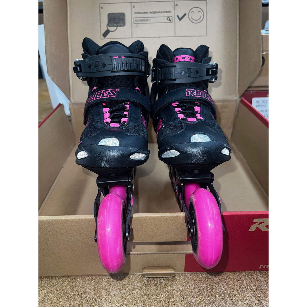 Used Roces PIC TIF Womens Inline Skates 32351 - BLK/FUSCHIA 001/7.0