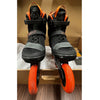 K2 Trio LT 100 Black Orange Mens Urban Inline Skates - Lightly Used