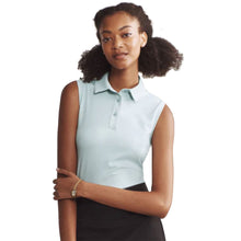 
                        
                          Load image into Gallery viewer, Rhone Course to Court Sleeveless Wmns Golf Polo 1 - Blue Cloud/L
                        
                       - 3