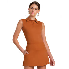 
                        
                          Load image into Gallery viewer, Rhone Course to Court Sleeveless Wmns Golf Polo 1 - Copper Rust/L
                        
                       - 3