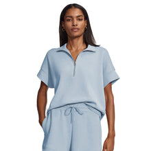 
                        
                          Load image into Gallery viewer, Varley Ritchie Short Sleeve Womens Sweater - Cashmere Blue/L
                        
                       - 3