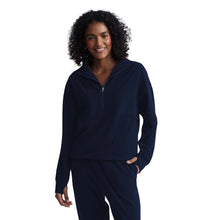 
                        
                          Load image into Gallery viewer, Varley Timberly Half-Zip Womens Pullover - Dark Sapphire/M
                        
                       - 1