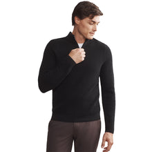 
                        
                          Load image into Gallery viewer, Rhone Walden Knit Quarter-Zip Mens Sweater - Black/XL
                        
                       - 1