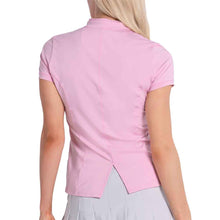 
                        
                          Load image into Gallery viewer, Lucky In Love Pleated Placket Womens SS Golf Polo
                        
                       - 5