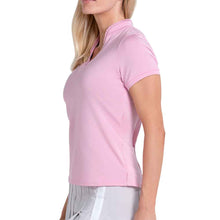 
                        
                          Load image into Gallery viewer, Lucky In Love Pleated Placket Womens SS Golf Polo
                        
                       - 6