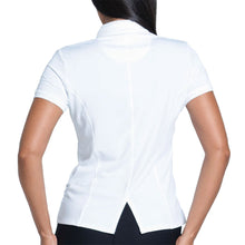 
                        
                          Load image into Gallery viewer, Lucky In Love Pleated Placket Womens SS Golf Polo
                        
                       - 10