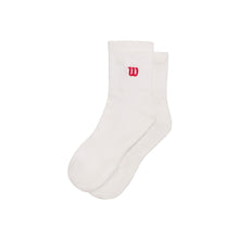 
                        
                          Load image into Gallery viewer, Wilson Quarter Length Tennis Socks - Br Wht/Infrared/L
                        
                       - 3