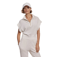 
                        
                          Load image into Gallery viewer, Varley Fulton Cropped Knit Womens Sweater - Snow White/M
                        
                       - 1