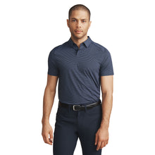 
                        
                          Load image into Gallery viewer, Rhone Commuter Slim Mens Golf Polo - Bl/Slvr/Dbl Str/L
                        
                       - 1