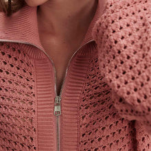 
                        
                          Load image into Gallery viewer, Varley Eloise Full Zip Knit Womens Sweater
                        
                       - 3