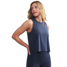 
                        
                          Load image into Gallery viewer, Rhone Serene Womens Tennis Tank - Navy Blue/L
                        
                       - 4