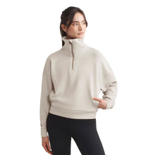 
                        
                          Load image into Gallery viewer, Rhone DreamGlow Half Zip Womens Golf Pullover - Sand/L
                        
                       - 4
