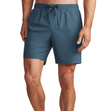 
                        
                          Load image into Gallery viewer, Rhone Pursuit Unlined 7 Inch Mens Tennis Shorts - Dark Teal/XL
                        
                       - 3
