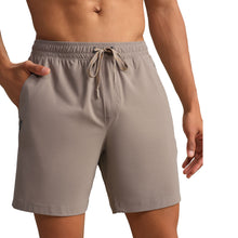 
                        
                          Load image into Gallery viewer, Rhone Pursuit Unlined 7 Inch Mens Tennis Shorts - Foggy Taupe/XL
                        
                       - 5
