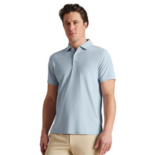 
                        
                          Load image into Gallery viewer, Rhone Regatta Pique Mens Tennis Polo - Arctic Blue/XL
                        
                       - 3