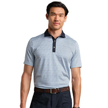 
                        
                          Load image into Gallery viewer, Rhone Sport Spread Collar Mens Golf Polo - Blu Stone/Wht/XL
                        
                       - 1