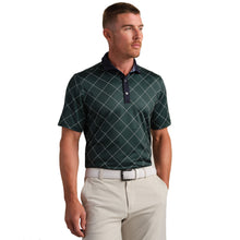 
                        
                          Load image into Gallery viewer, Rhone Sport Spread Collar Mens Golf Polo - Moss Grn Diamnd/XL
                        
                       - 3