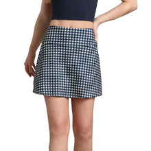 
                        
                          Load image into Gallery viewer, Rhone Course to Court Sport 16in Wmns Tennis Skort - Nvy Blu Gingham/L
                        
                       - 3