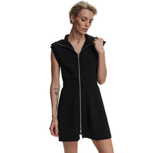 
                        
                          Load image into Gallery viewer, Varley Rebecca Zip Through Dress - Black/L
                        
                       - 1