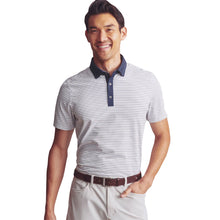 
                        
                          Load image into Gallery viewer, Rhone Sport Feeder Stripe Mens Golf Polo - True Nvy Stripe/XL
                        
                       - 3