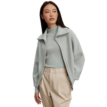 
                        
                          Load image into Gallery viewer, Varley Enrico Knit Womens Jacket - Winter Sky/L
                        
                       - 3