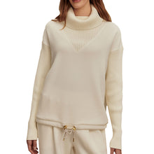 
                        
                          Load image into Gallery viewer, Varley Hannah Cowl Neck Womens Sweatshirt - Egret/L
                        
                       - 1