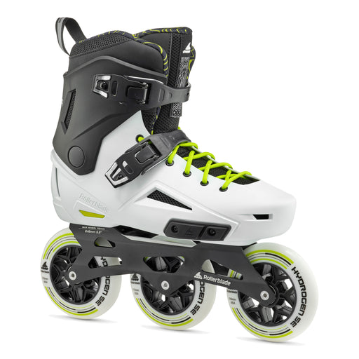 Rollerblade Lightning 110 Mens Inline Skates - White/Black/14 / 14.5